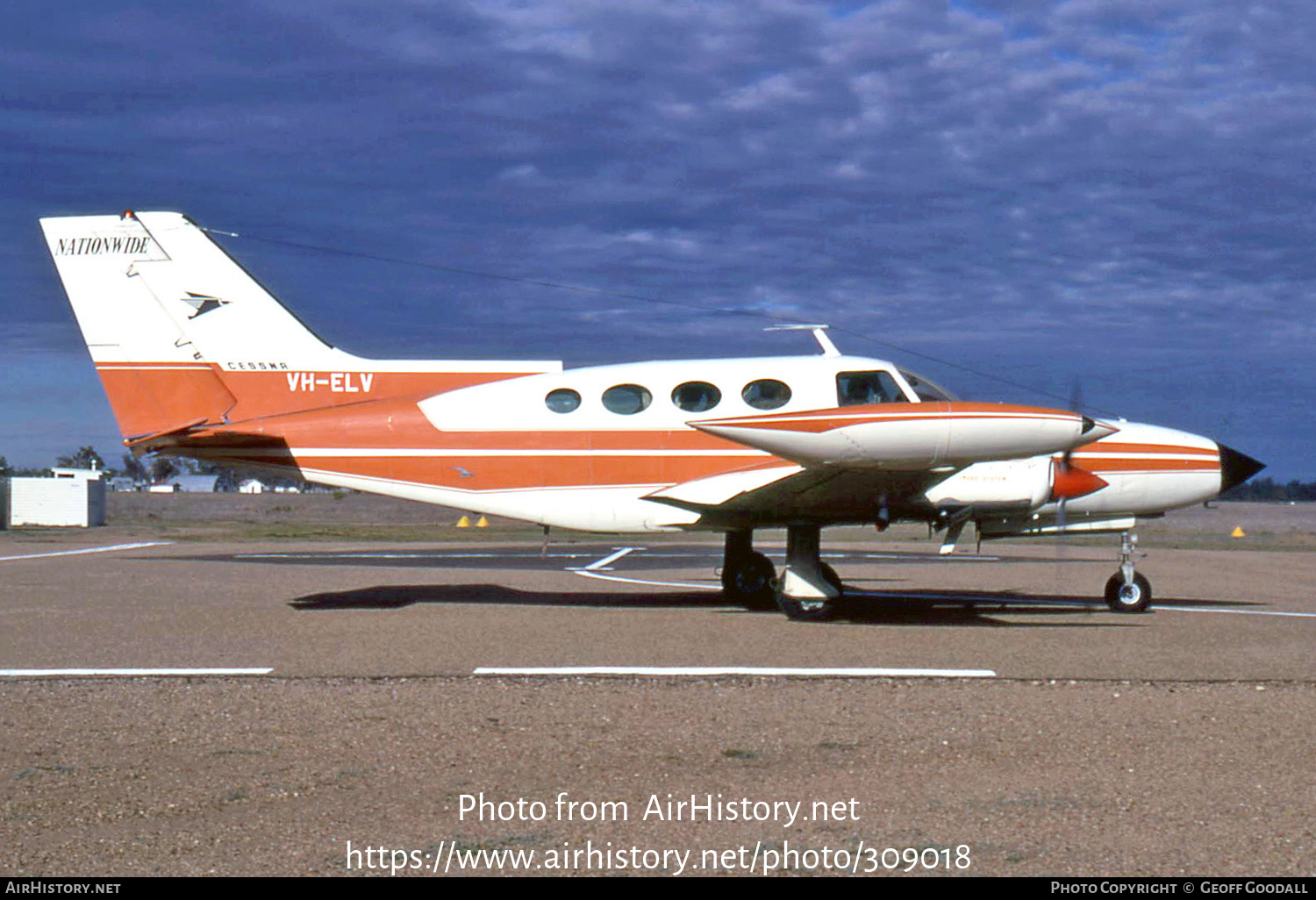 Aircraft Photo of VH-ELV | Cessna 402A | Nationwide Air Services | AirHistory.net #309018