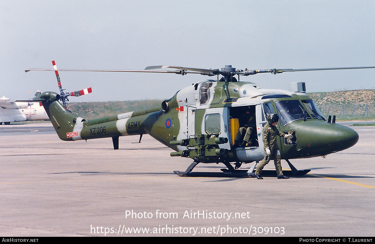 Aircraft Photo of XZ206 | Westland WG-13 Lynx AH7 | UK - Army | AirHistory.net #309103