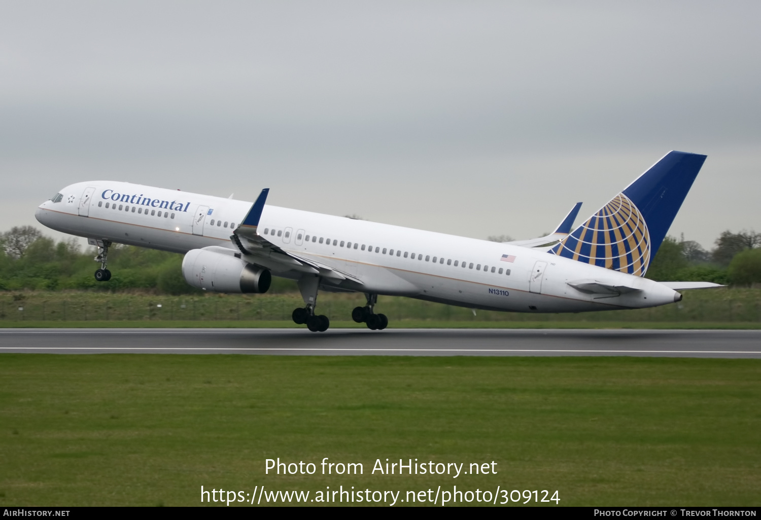 Aircraft Photo of N13110 | Boeing 757-224 | Continental Airlines | AirHistory.net #309124