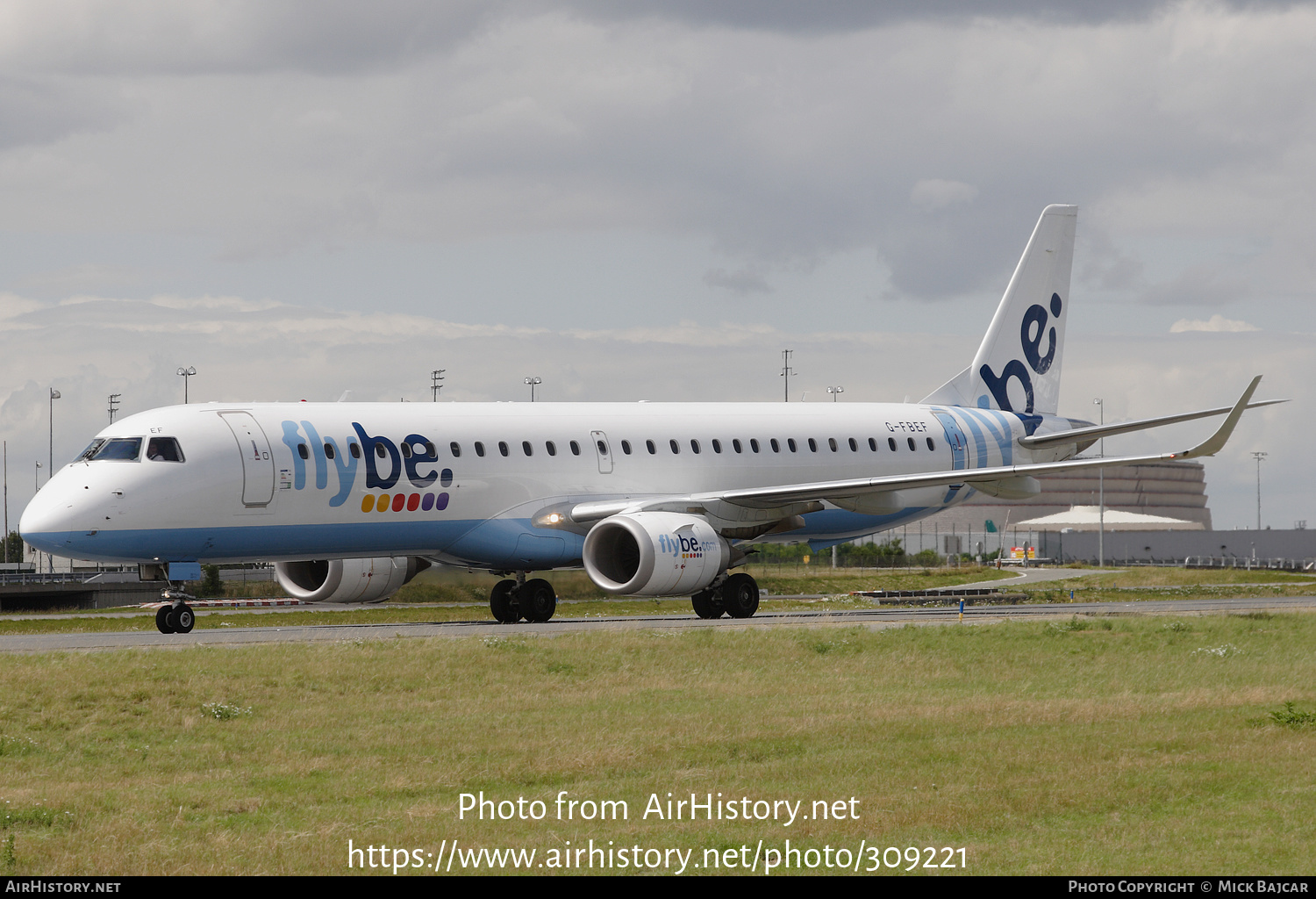 Aircraft Photo of G-FBEF | Embraer 195LR (ERJ-190-200LR) | Flybe | AirHistory.net #309221