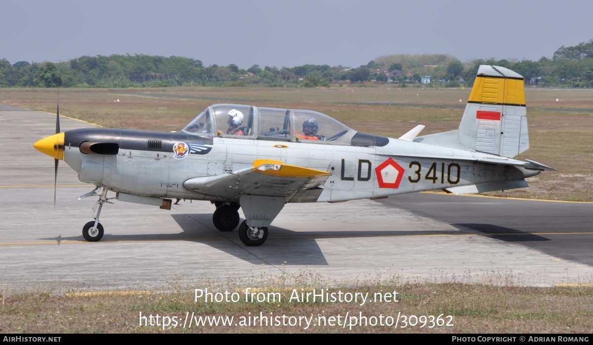 Aircraft Photo of LD-3410 | Beech T-34C-1 Turbo Mentor | Indonesia - Air Force | AirHistory.net #309362