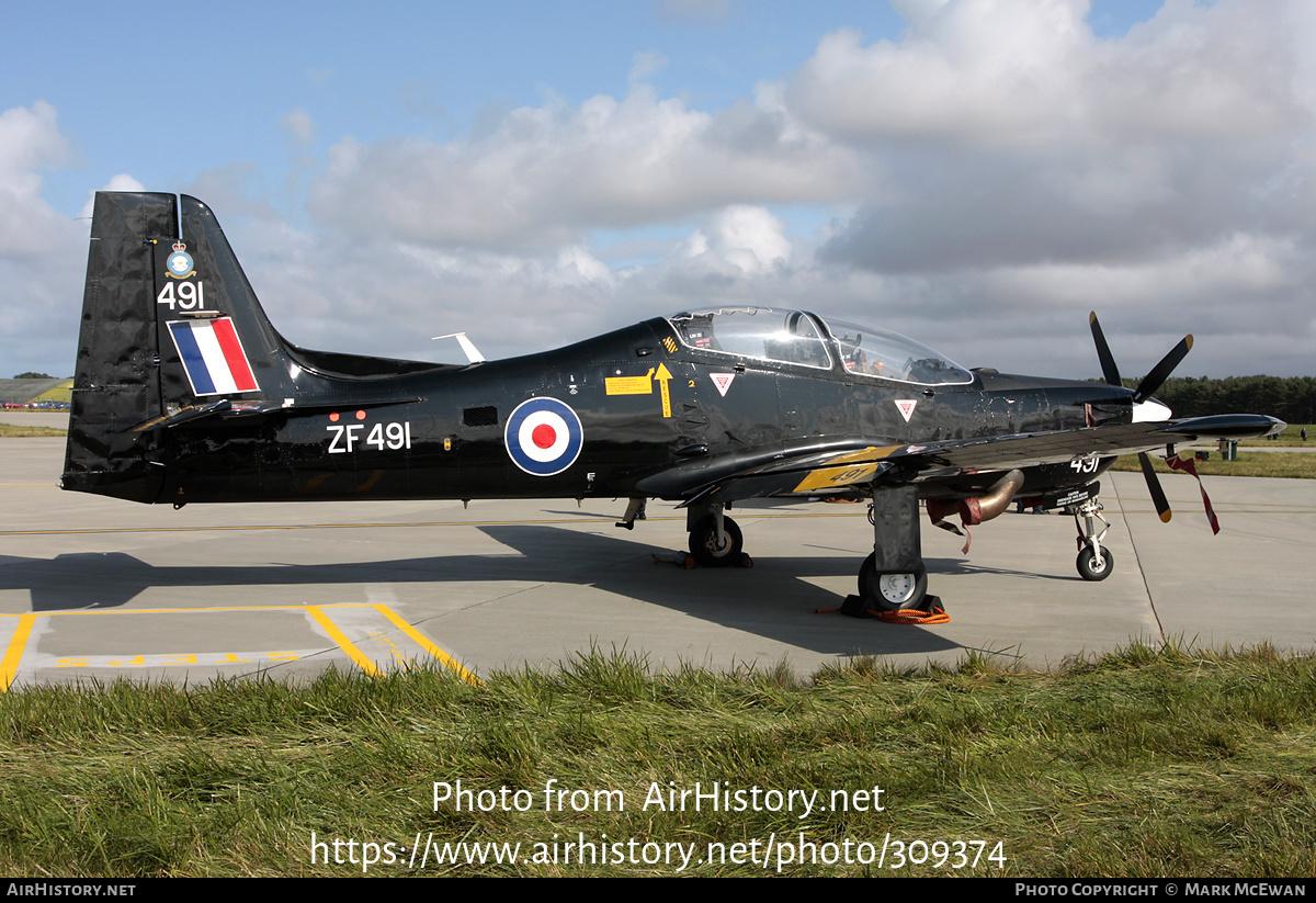 Aircraft Photo of ZF491 | Short S-312 Tucano T1 | UK - Air Force | AirHistory.net #309374