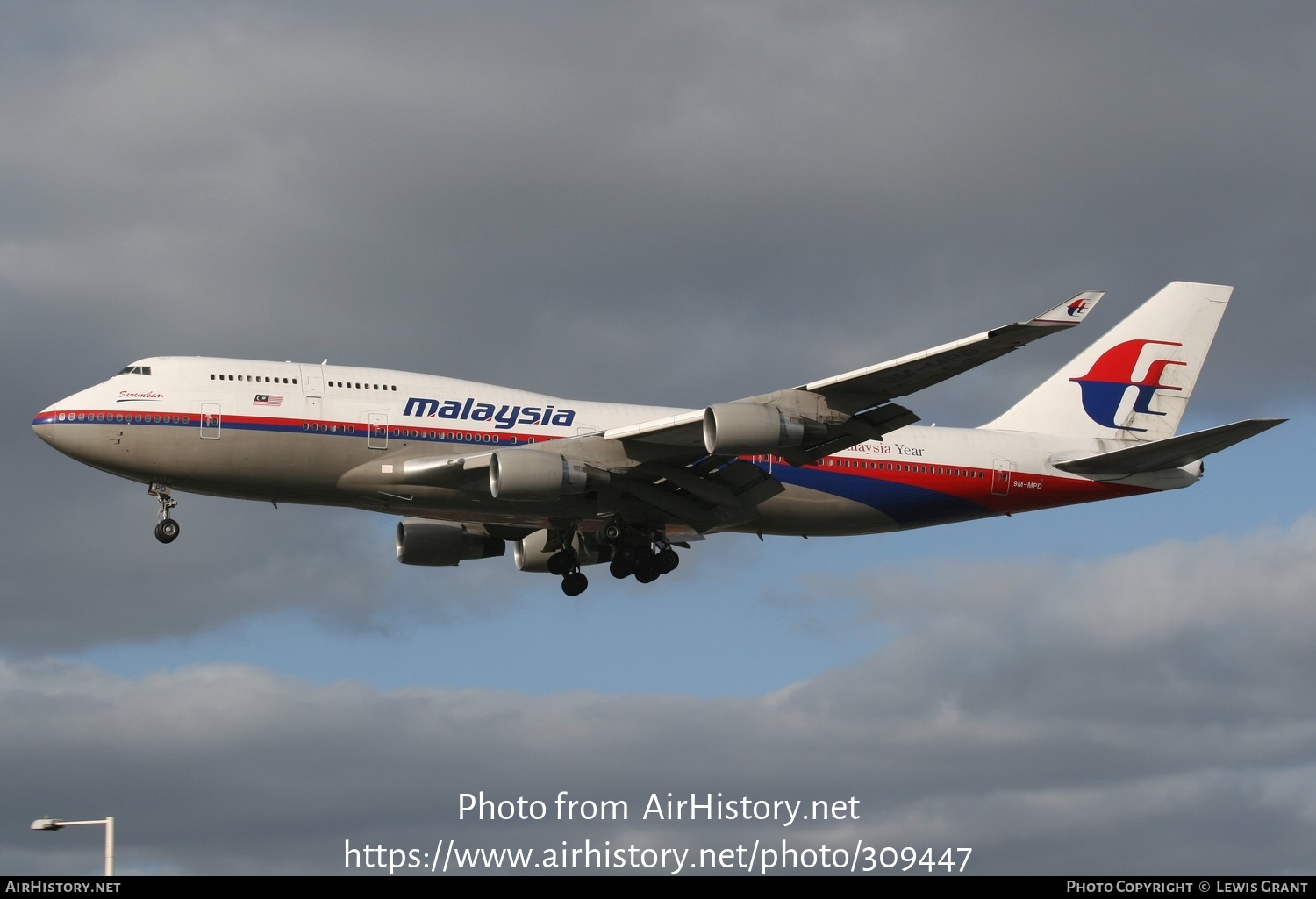 Aircraft Photo of 9M-MPD | Boeing 747-4H6 | Malaysia Airlines | AirHistory.net #309447