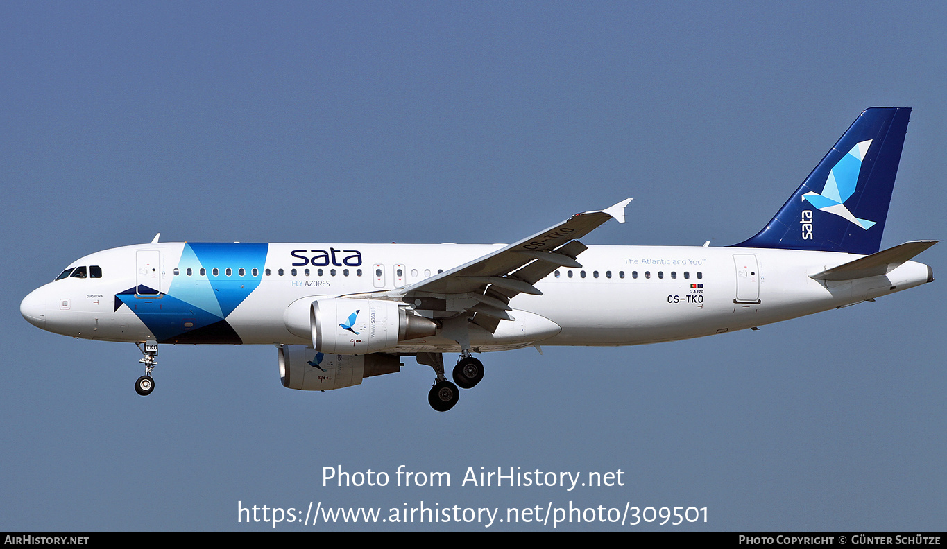 Aircraft Photo of CS-TKO | Airbus A320-214 | SATA Internacional | AirHistory.net #309501