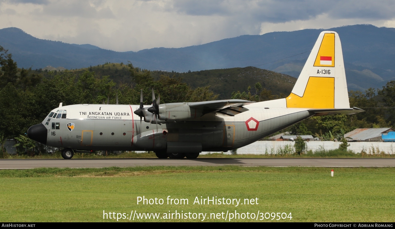 Aircraft Photo of A-1316 | Lockheed C-130H Hercules | Indonesia - Air Force | AirHistory.net #309504