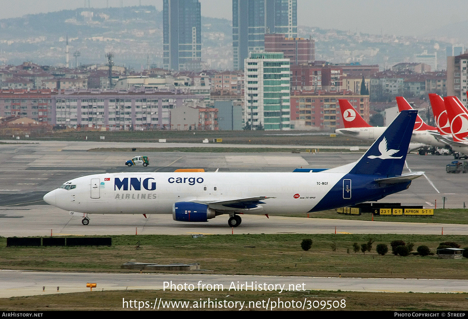 Aircraft Photo of TC-MCF | Boeing 737-4K5(SF) | MNG Airlines Cargo | AirHistory.net #309508