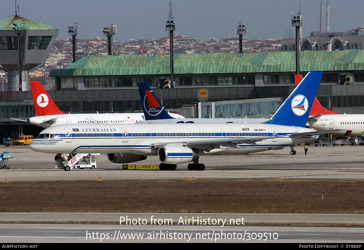 Aircraft Photo of 4K-AZ11 | Boeing 757-22L | Azerbaijan Airlines - AZAL - AHY | AirHistory.net #309510