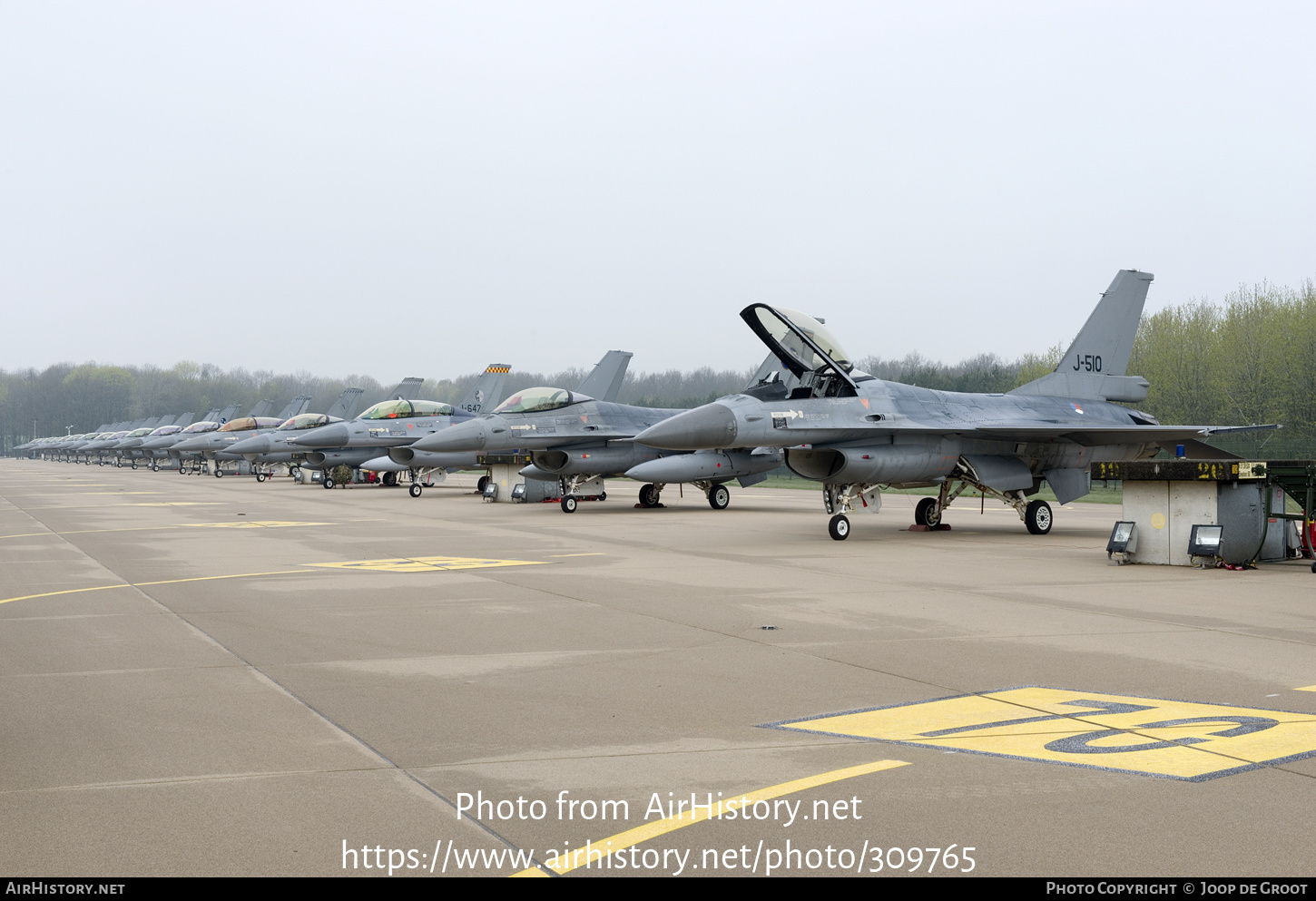 Aircraft Photo of J-510 | General Dynamics F-16AM Fighting Falcon | Netherlands - Air Force | AirHistory.net #309765