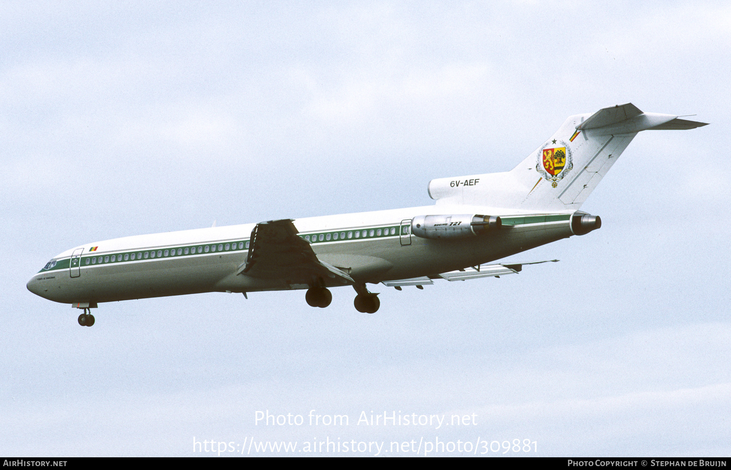 Aircraft Photo of 6V-AEF | Boeing 727-2M1/Adv | Senegal Government | AirHistory.net #309881