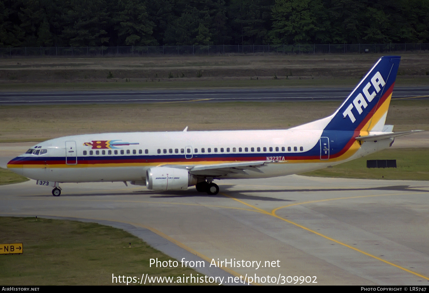 Aircraft Photo of N373TA | Boeing 737-3Q8 | TACA - Transportes Aéreos Centro Americanos | AirHistory.net #309902