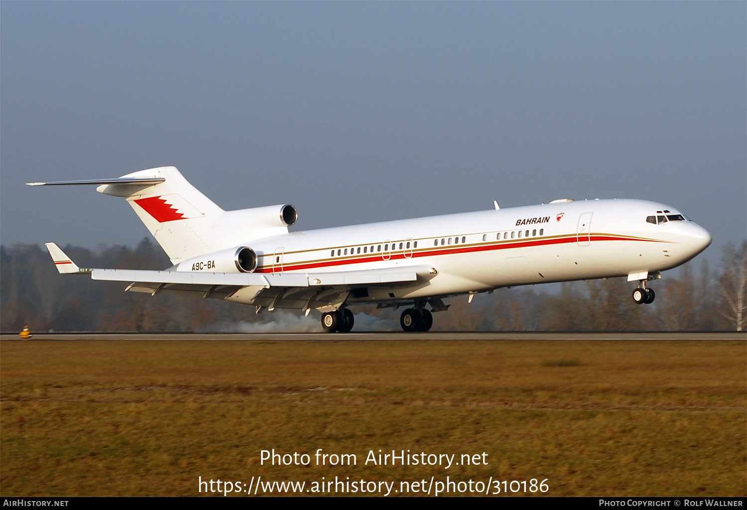 Aircraft Photo of A9C-BA | Boeing 727-2M7/Adv(RE) Super 27 | Bahrain Royal Flight | AirHistory.net #310186