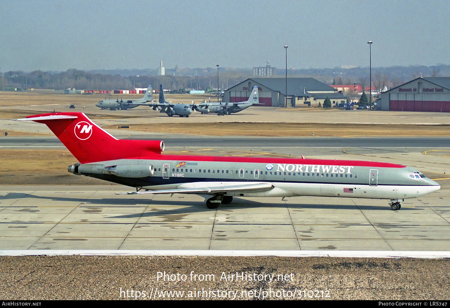 Aircraft Photo of N716RC | Boeing 727-2S7/Adv | Northwest Airlines | AirHistory.net #310212