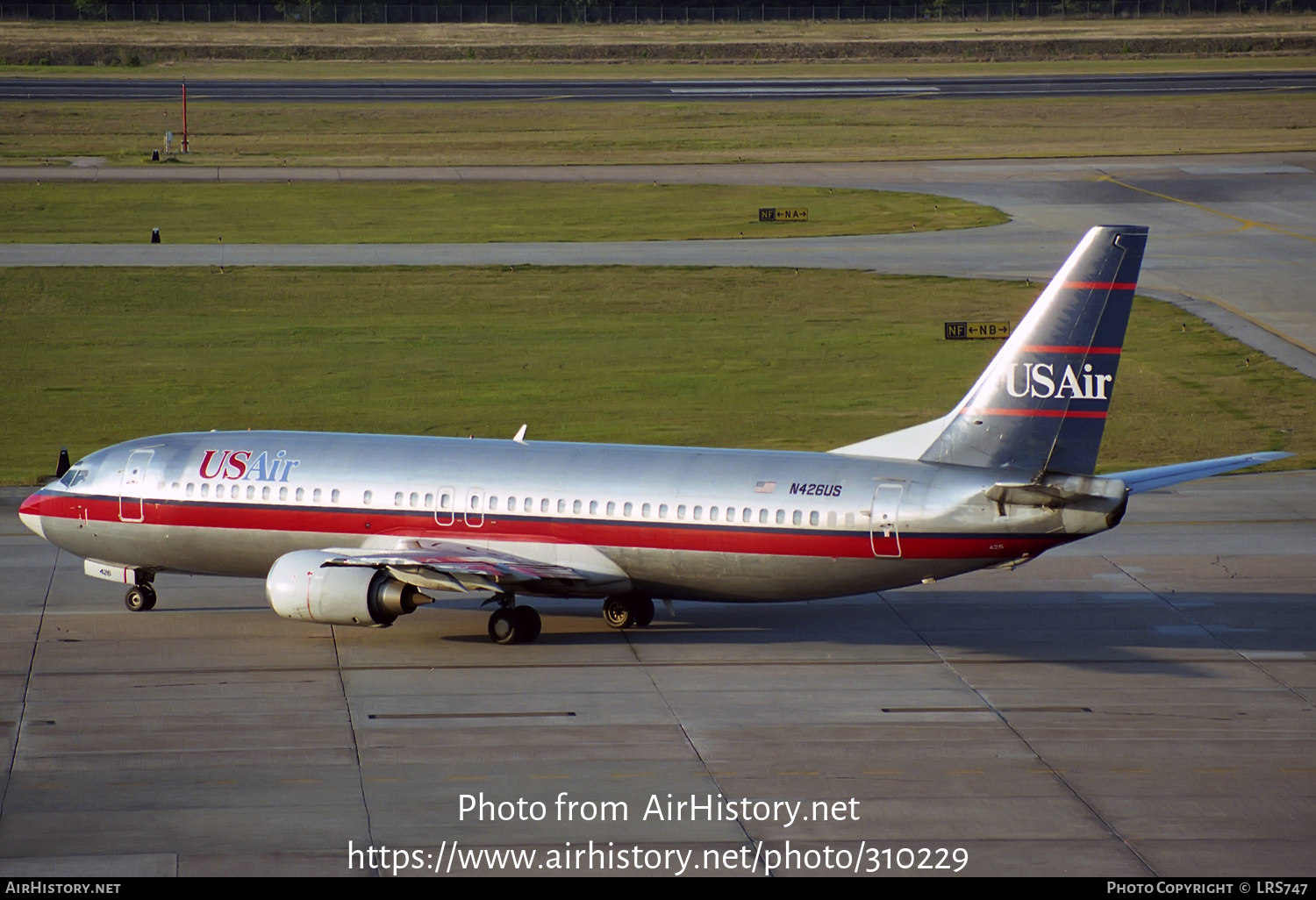 Aircraft Photo of N426US | Boeing 737-4B7 | USAir | AirHistory.net #310229