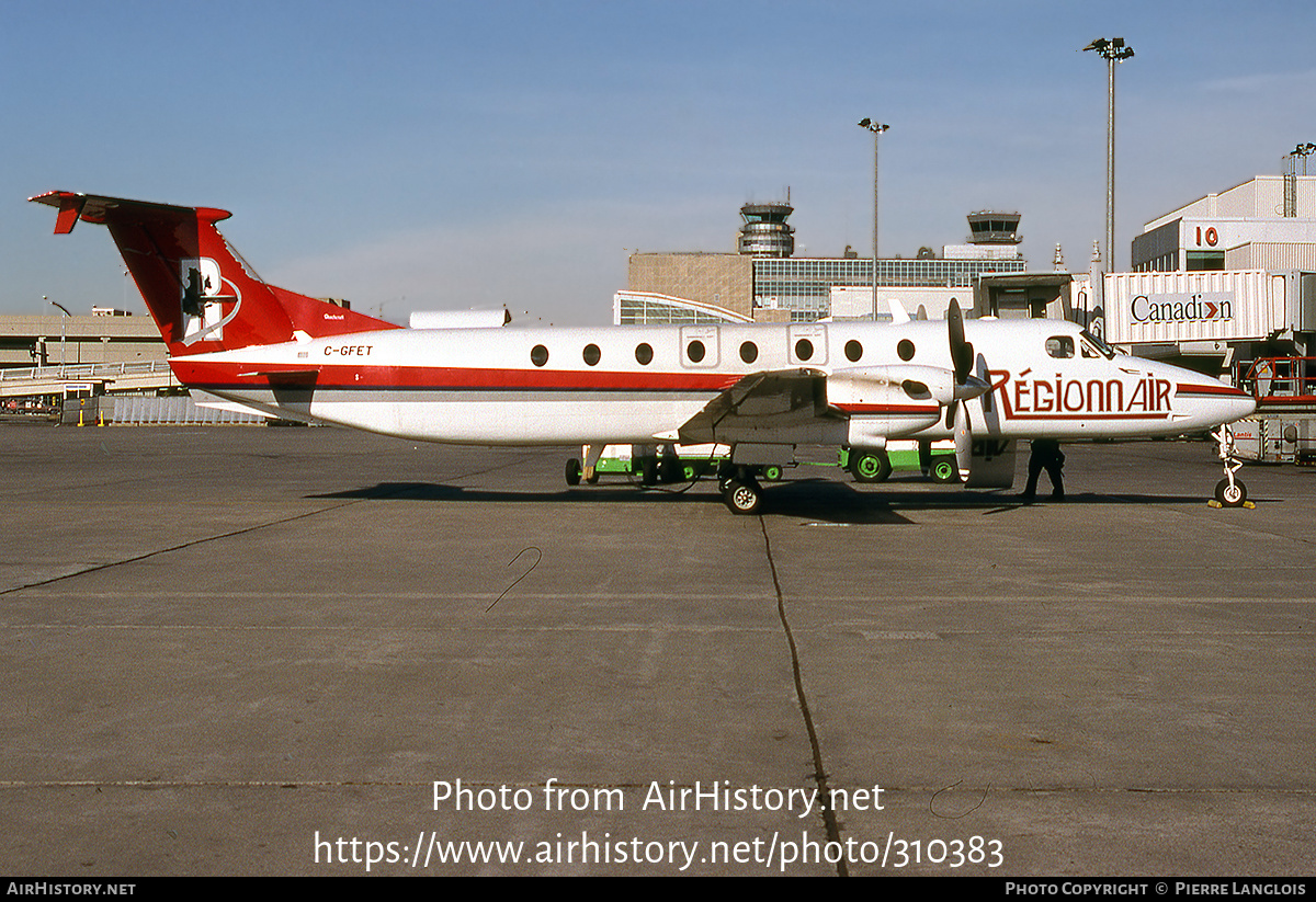 Aircraft Photo of C-GFET | Beech 1900C-1 | Régionnair | AirHistory.net #310383