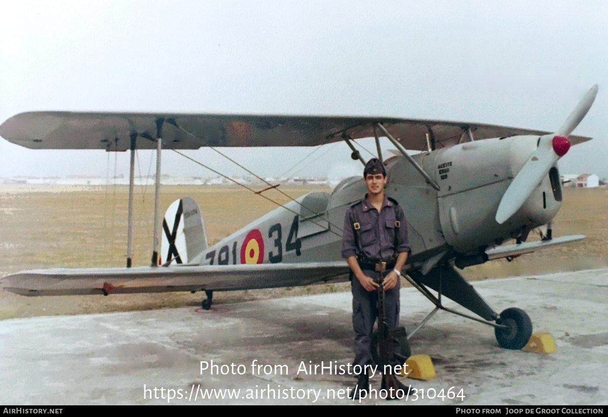 Aircraft Photo of E3B-574 | CASA 1.131E Jungmann | Spain - Air Force | AirHistory.net #310464