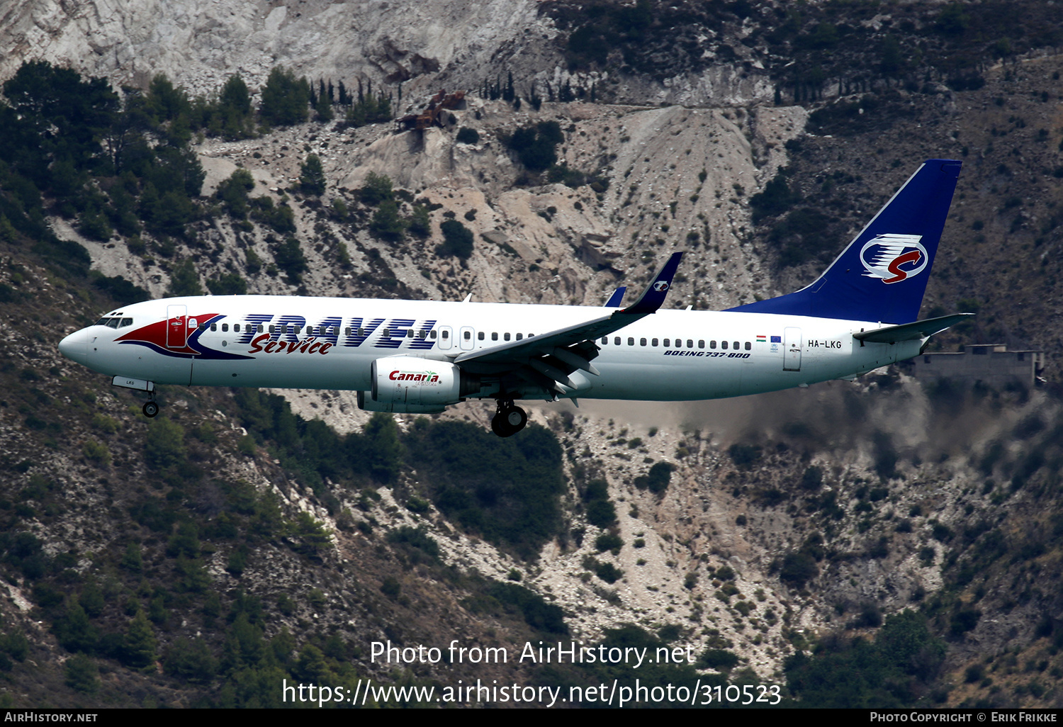 Aircraft Photo of HA-LKG | Boeing 737-8CX | Travel Service | AirHistory.net #310523