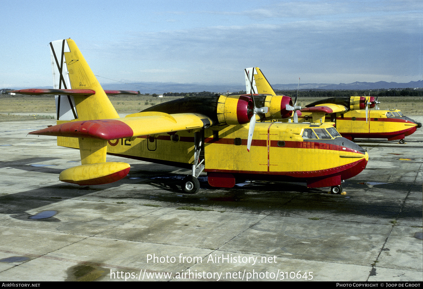 Aircraft Photo of UD13-12 | Canadair CL-215-III (CL-215-1A10) | Spain - Air Force | AirHistory.net #310645