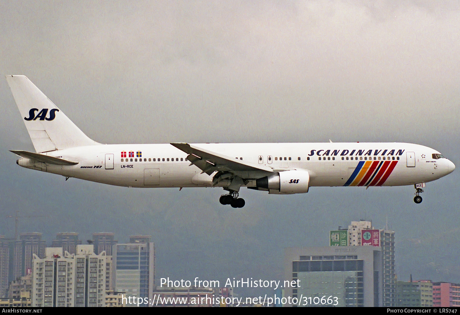 Aircraft Photo of LN-RCE | Boeing 767-383/ER | Scandinavian Airlines - SAS | AirHistory.net #310663