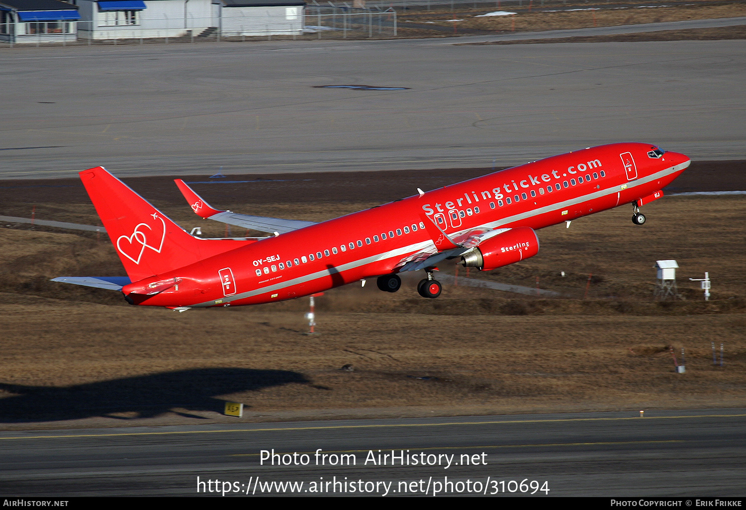 Aircraft Photo of OY-SEJ | Boeing 737-86Q | Sterling European Airlines | AirHistory.net #310694