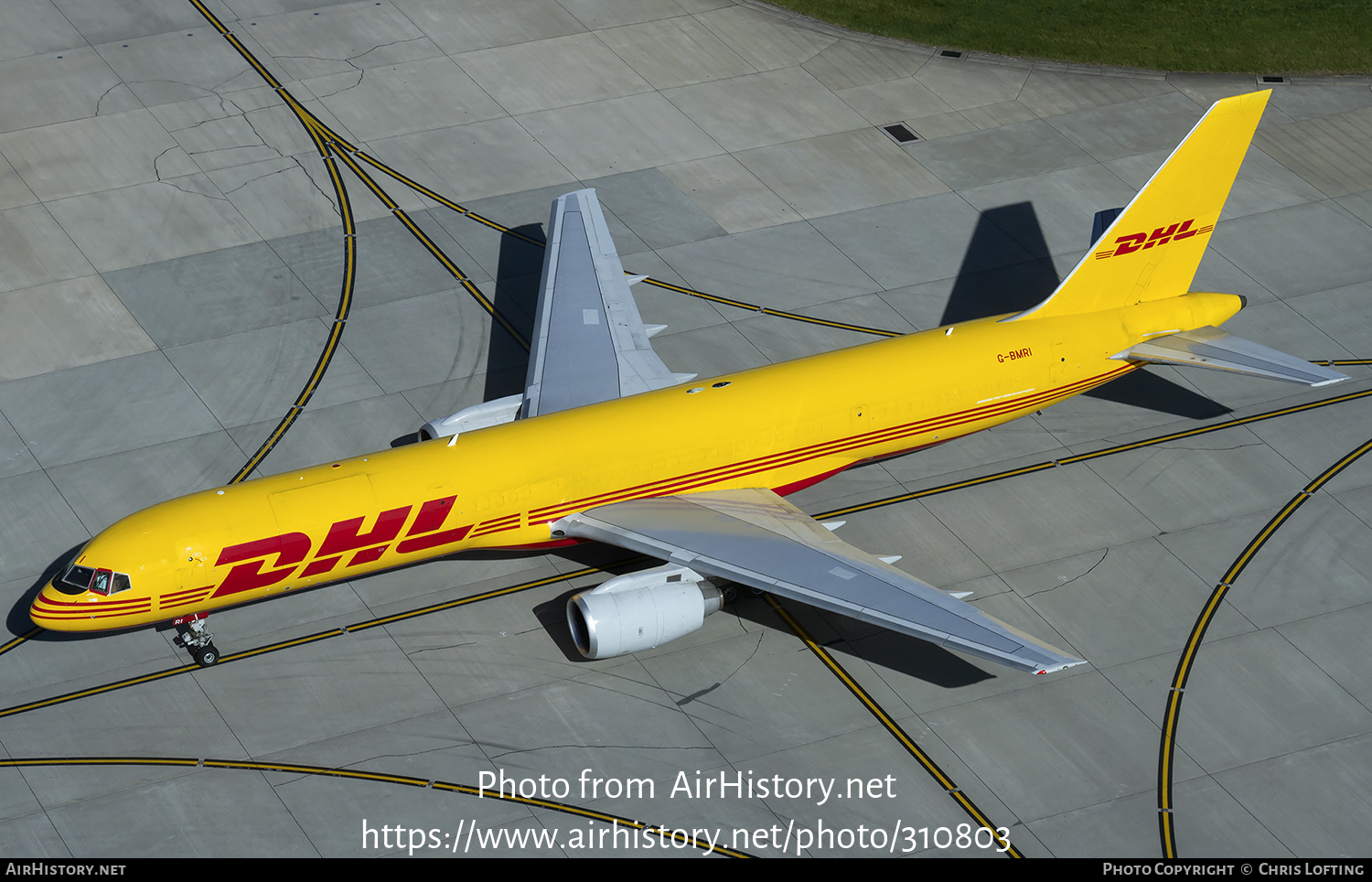 Aircraft Photo of G-BMRI | Boeing 757-236 | DHL International | AirHistory.net #310803