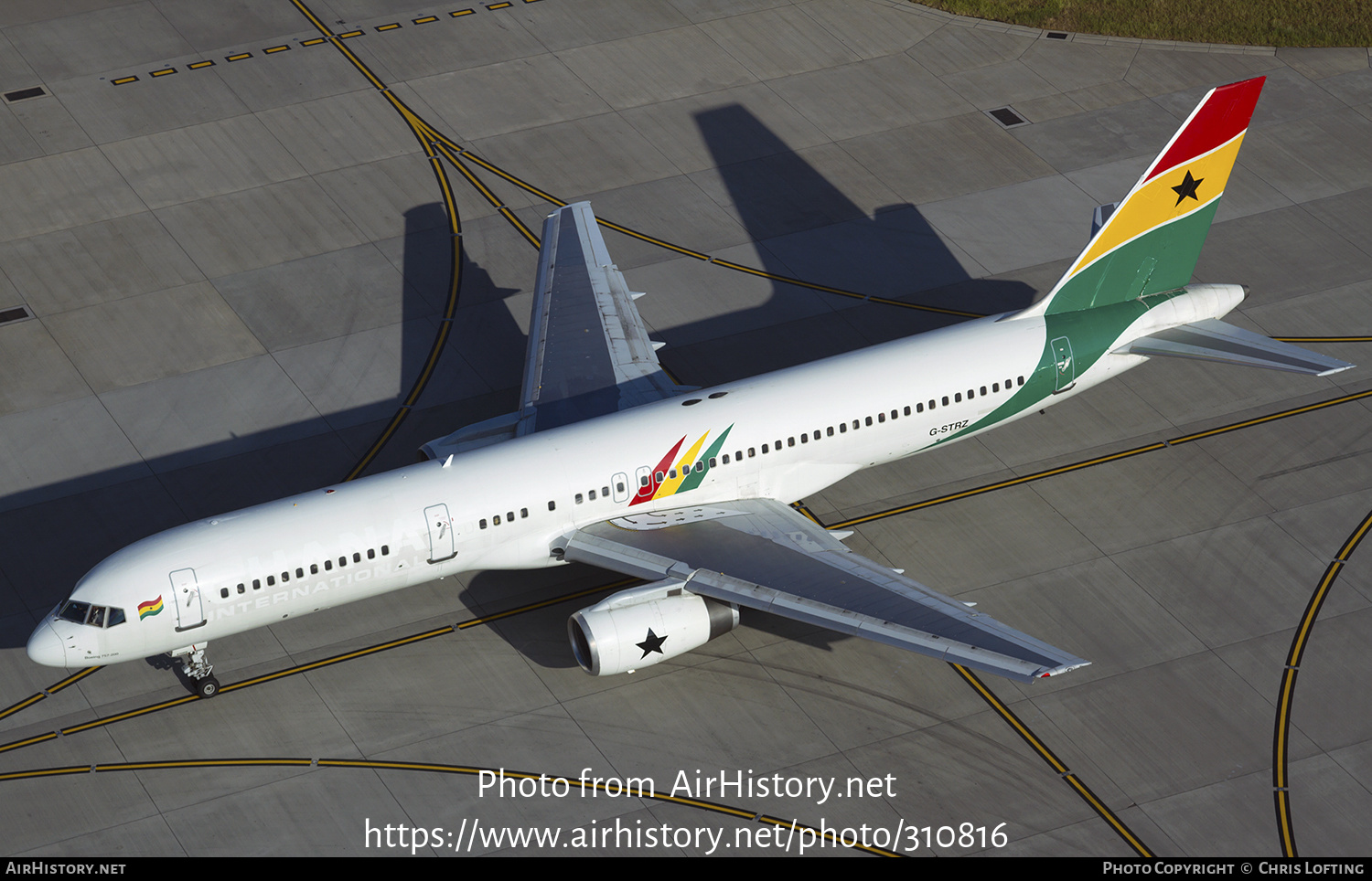 Aircraft Photo of G-STRZ | Boeing 757-258 | Ghana International Airlines | AirHistory.net #310816