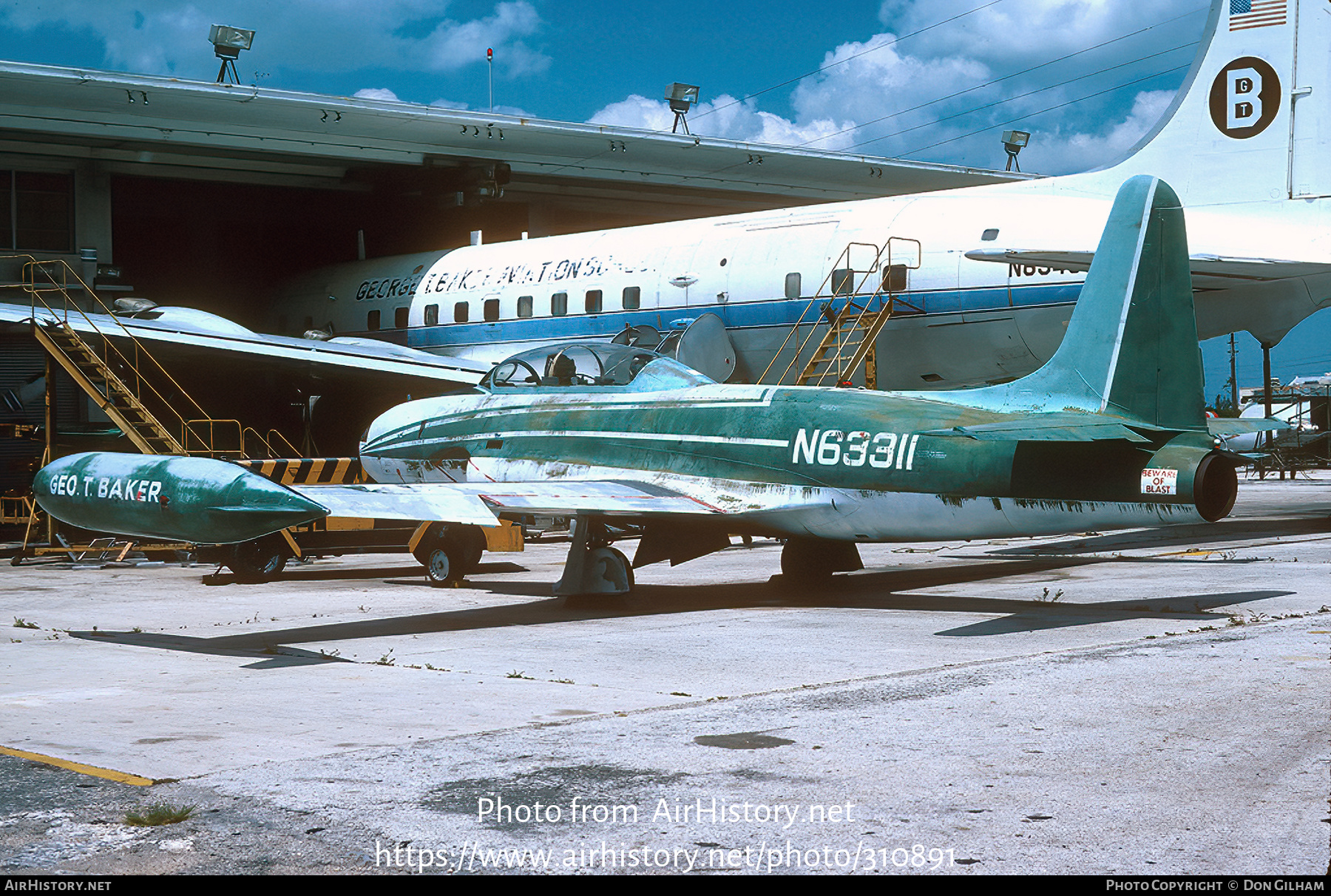 Aircraft Photo of N63311 | Lockheed T-33A | George T. Baker Aviation School | AirHistory.net #310891