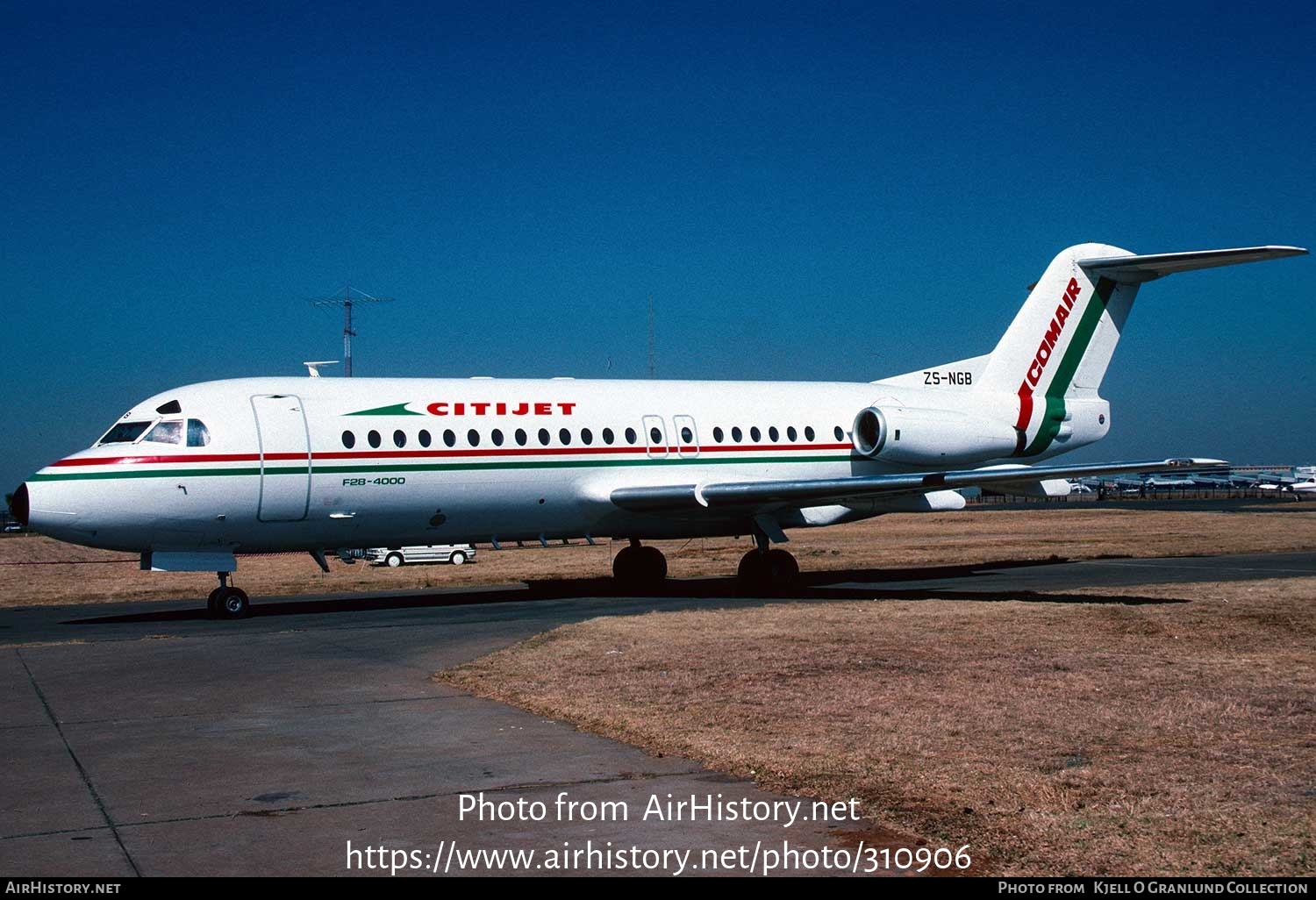 Aircraft Photo of ZS-NGB | Fokker F28-4000 Fellowship | Citijet | AirHistory.net #310906