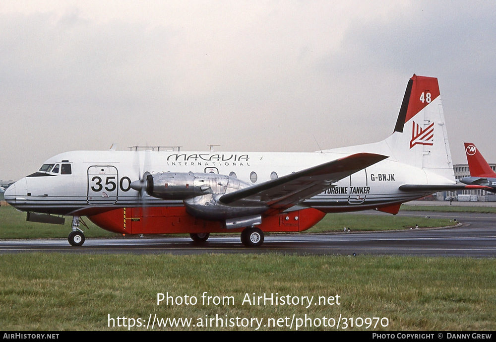 Aircraft Photo of G-BNJK | Macavia BAe 748 Turbine Tanker | Macavia International | AirHistory.net #310970