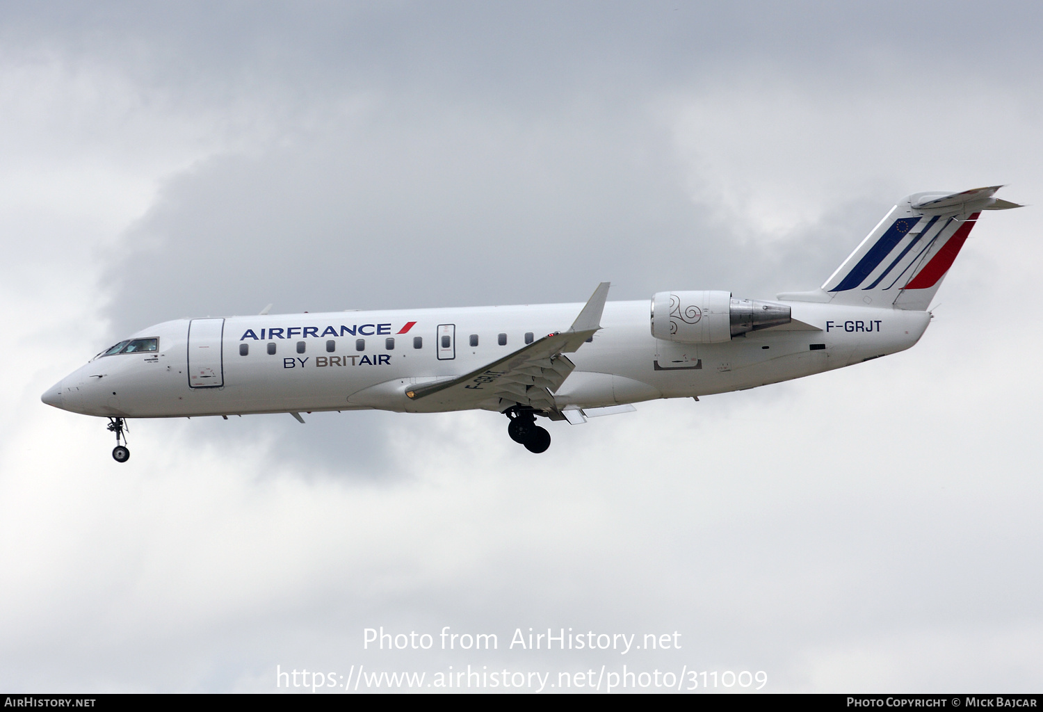 Aircraft Photo of F-GRJT | Bombardier CRJ-100ER (CL-600-2B19) | Air France | AirHistory.net #311009