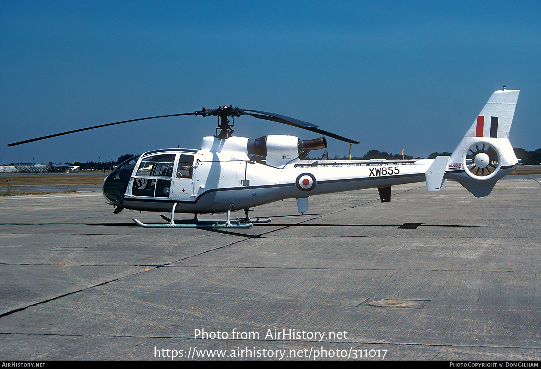 Aircraft Photo of XW855 | Aerospatiale SA-341E Gazelle HCC4 | UK - Air Force | AirHistory.net #311017