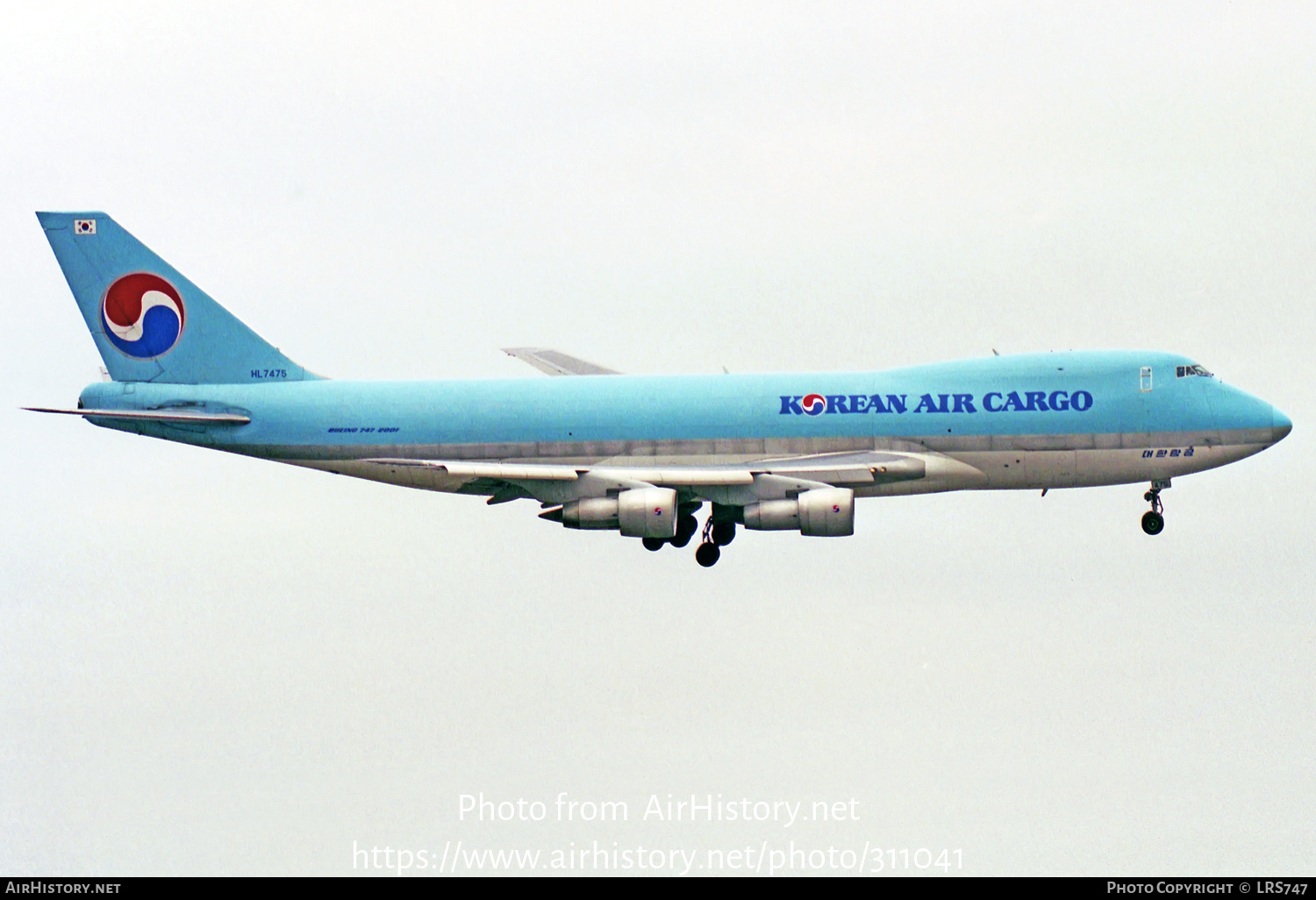 Aircraft Photo of HL7475 | Boeing 747-2B5F/SCD | Korean Air Cargo | AirHistory.net #311041