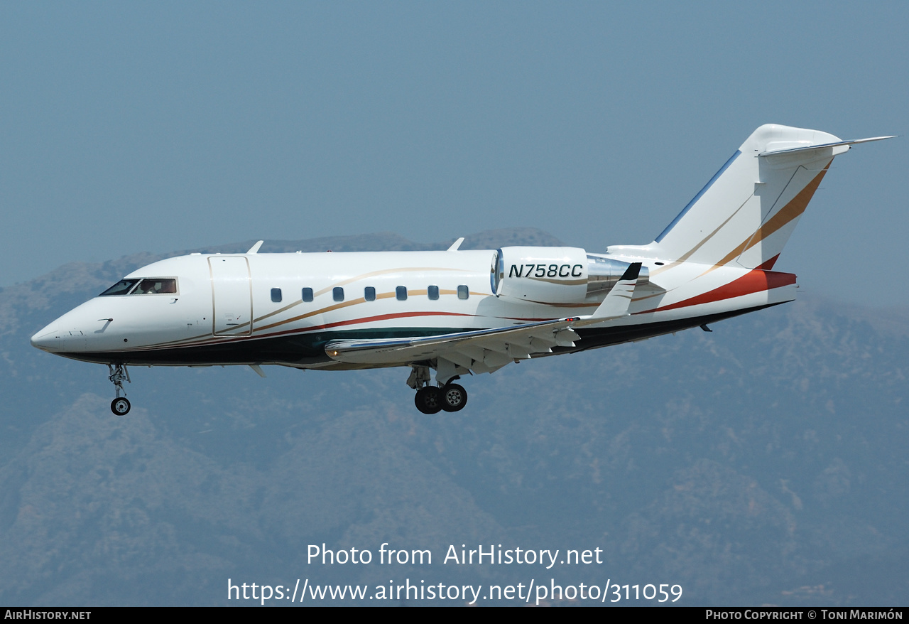 Aircraft Photo of N758CC | Bombardier Challenger 604 (CL-600-2B16) | AirHistory.net #311059