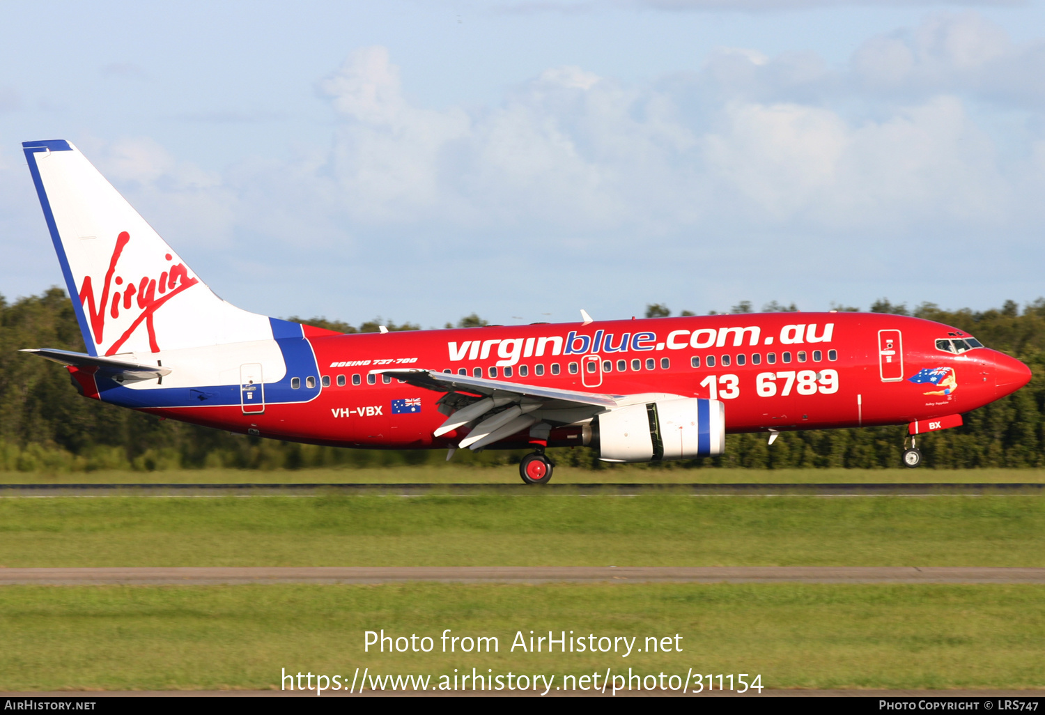 Aircraft Photo of VH-VBX | Boeing 737-705 | Virgin Blue Airlines | AirHistory.net #311154