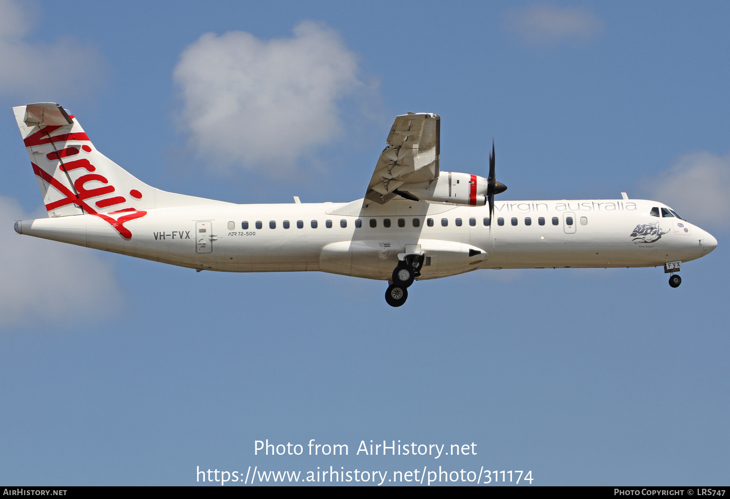 Aircraft Photo of VH-FVX | ATR ATR-72-500 (ATR-72-212A) | Virgin Australia Regional Airlines | AirHistory.net #311174