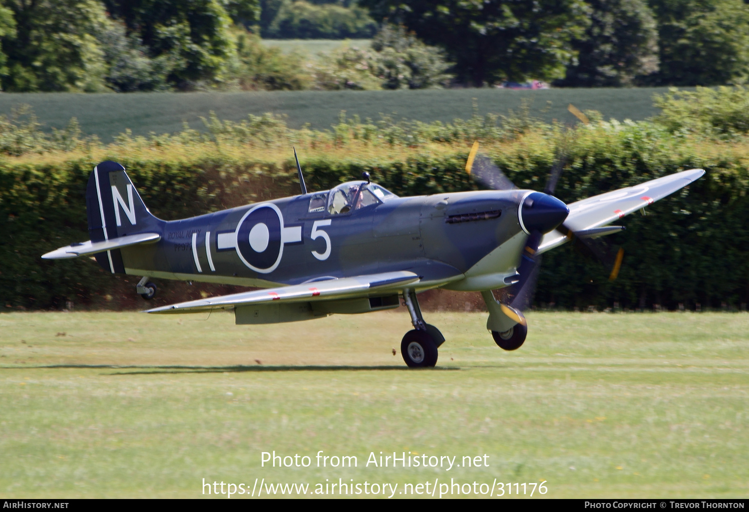 Aircraft Photo of G-BUAR / PP972 | Supermarine 358 Seafire F3 | UK - Navy | AirHistory.net #311176