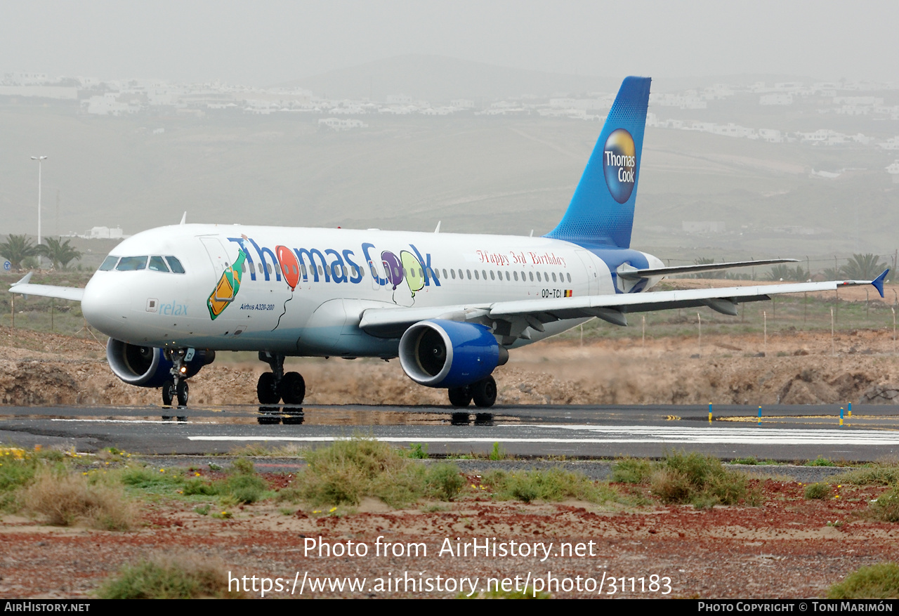 Aircraft Photo of OO-TCI | Airbus A320-214 | Thomas Cook Airlines | AirHistory.net #311183