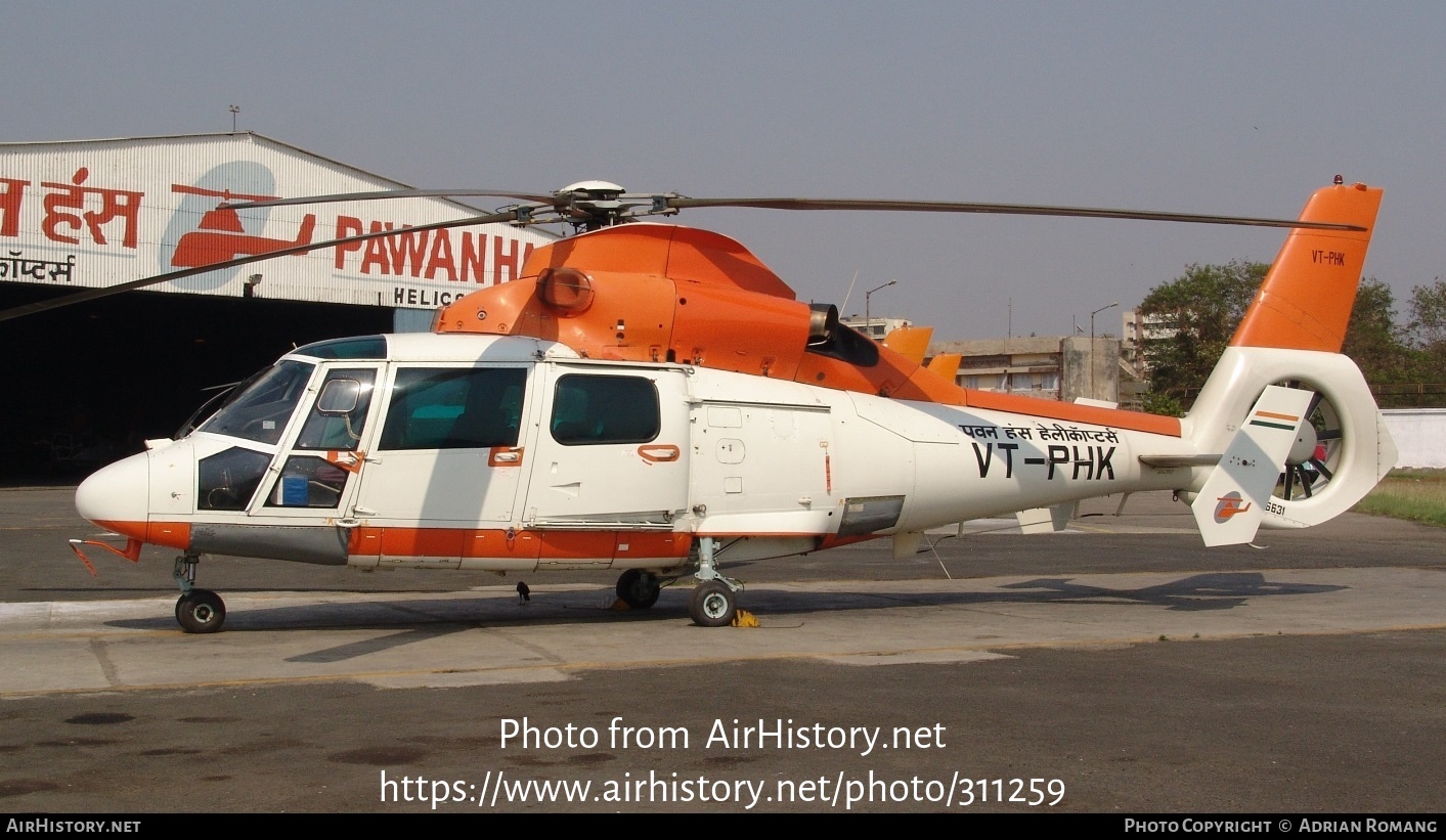 Aircraft Photo of VT-PHK | Eurocopter AS-365N-3 Dauphin 2 | Pawan Hans Helicopters | AirHistory.net #311259