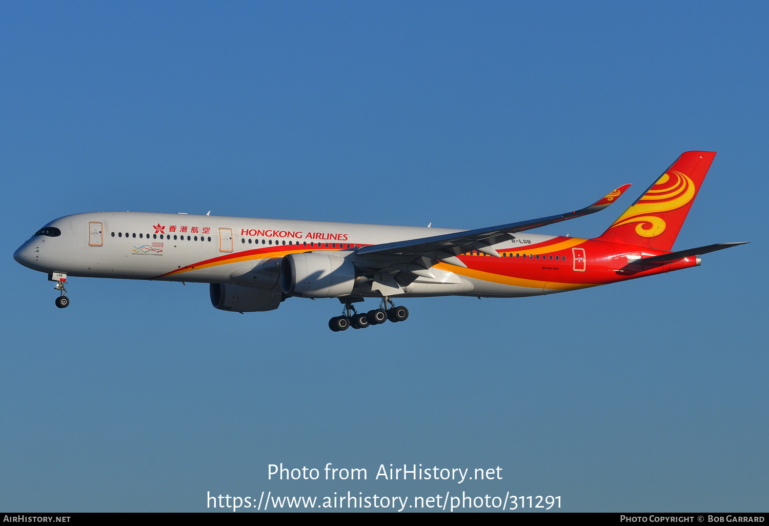 Aircraft Photo of B-LGB | Airbus A350-941 | Hong Kong Airlines | AirHistory.net #311291