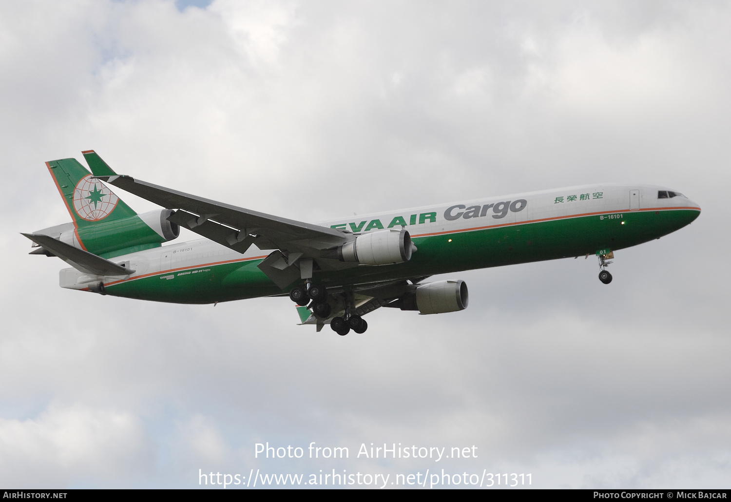 Aircraft Photo of B-16101 | McDonnell Douglas MD-11/F | EVA Air Cargo | AirHistory.net #311311