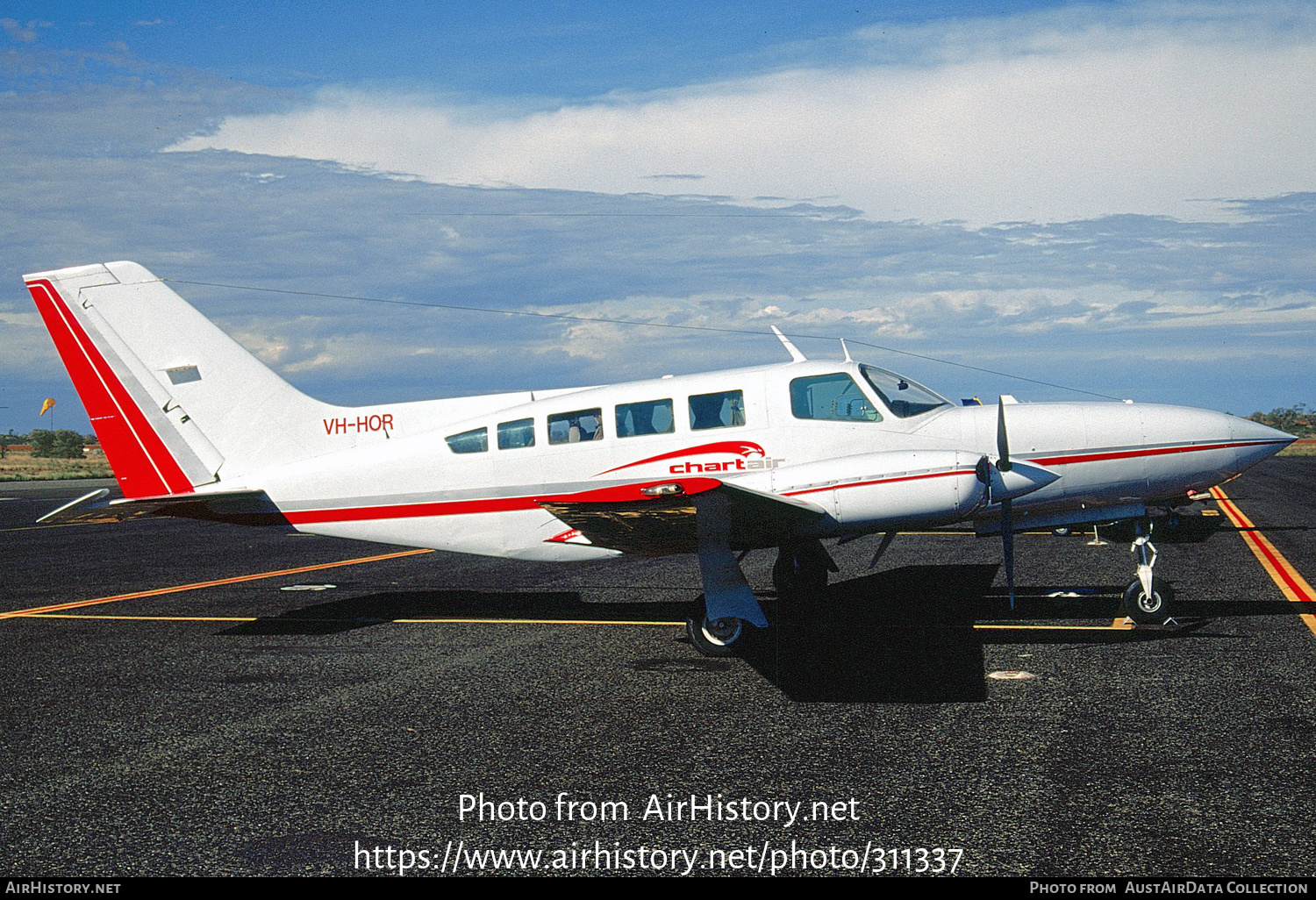 Aircraft Photo of VH-HOR | Cessna 402C Utililiner | Chartair | AirHistory.net #311337