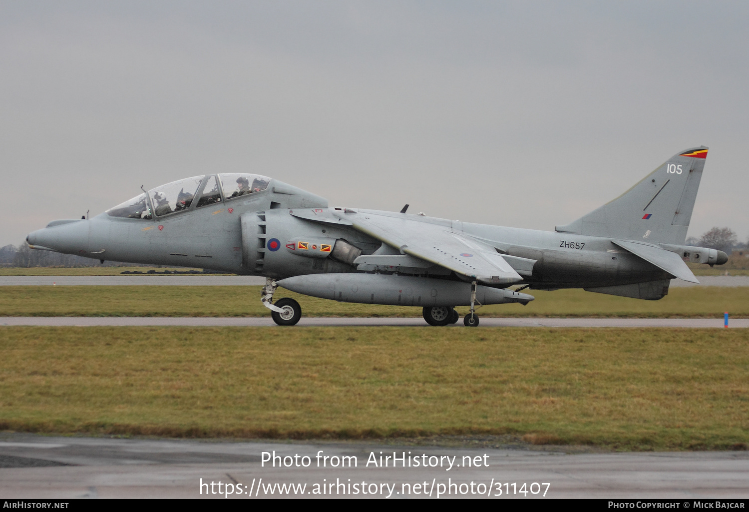 Aircraft Photo of ZH657 | British Aerospace Harrier T12 | UK - Air Force | AirHistory.net #311407