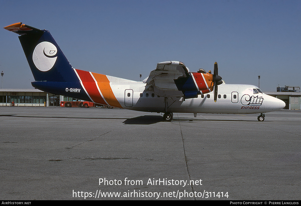 Aircraft Photo of C-GHRV | De Havilland Canada DHC-7-102 Dash 7 | City Express - Cité Express | AirHistory.net #311414