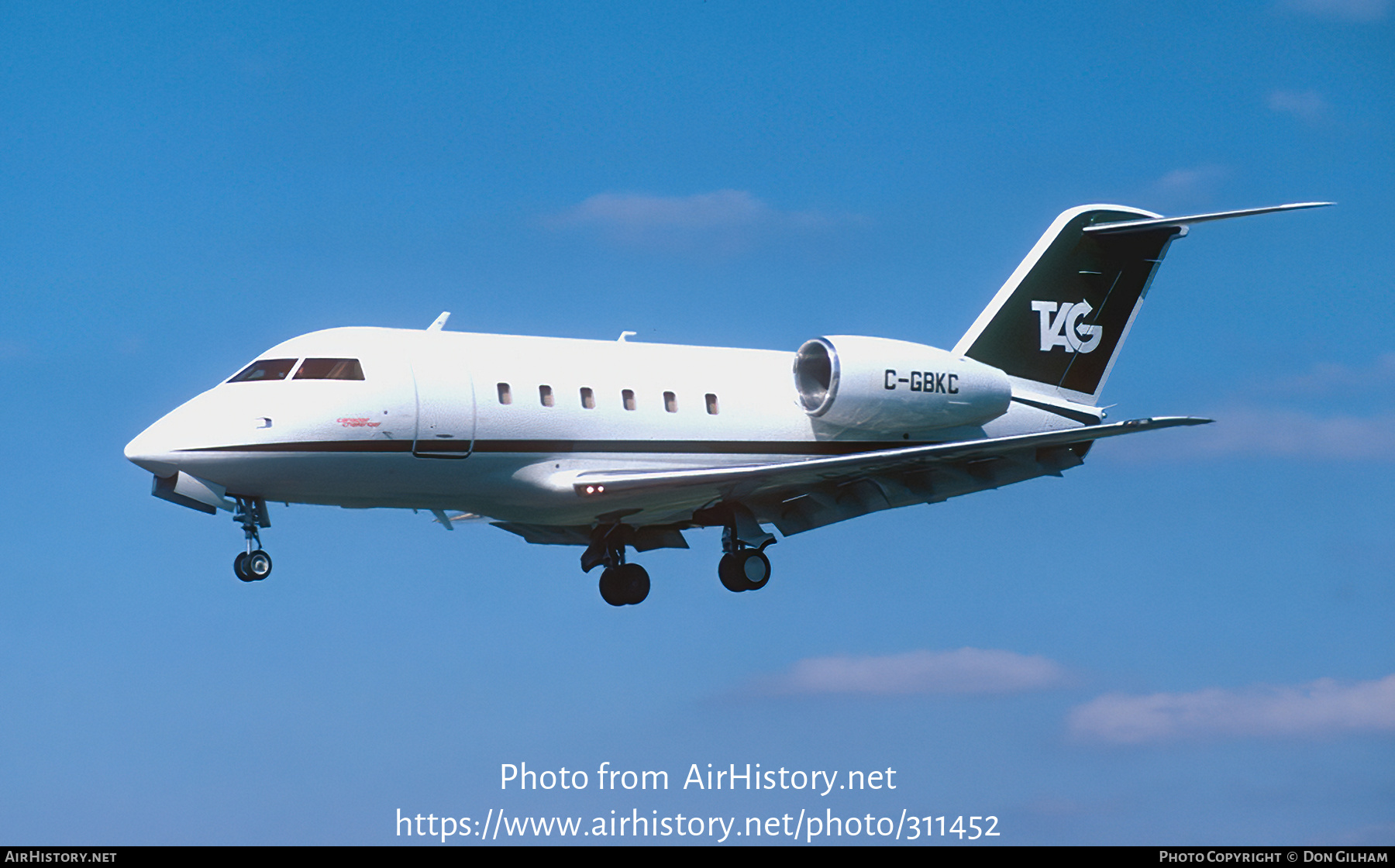 Aircraft Photo of C-GBKC | Canadair Challenger 600 (CL-600-1A11) | TAG Group | AirHistory.net #311452