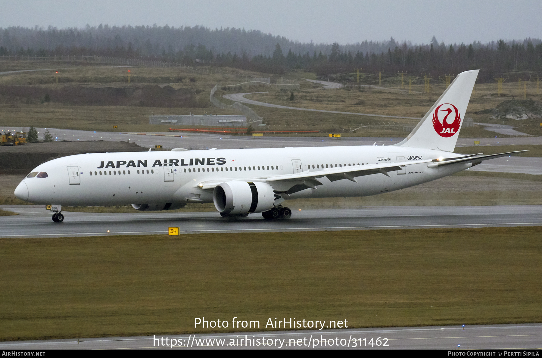 Aircraft Photo of JA866J | Boeing 787-9 Dreamliner | Japan Airlines - JAL | AirHistory.net #311462