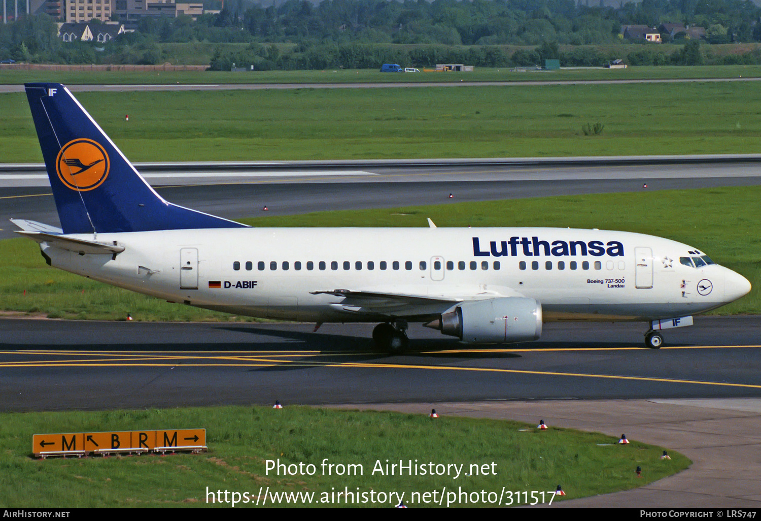 Aircraft Photo of D-ABIF | Boeing 737-530 | Lufthansa | AirHistory.net #311517