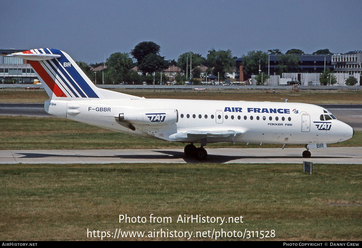 Aircraft Photo of F-GBBR | Fokker F28-1000 Fellowship | Air France | AirHistory.net #311528