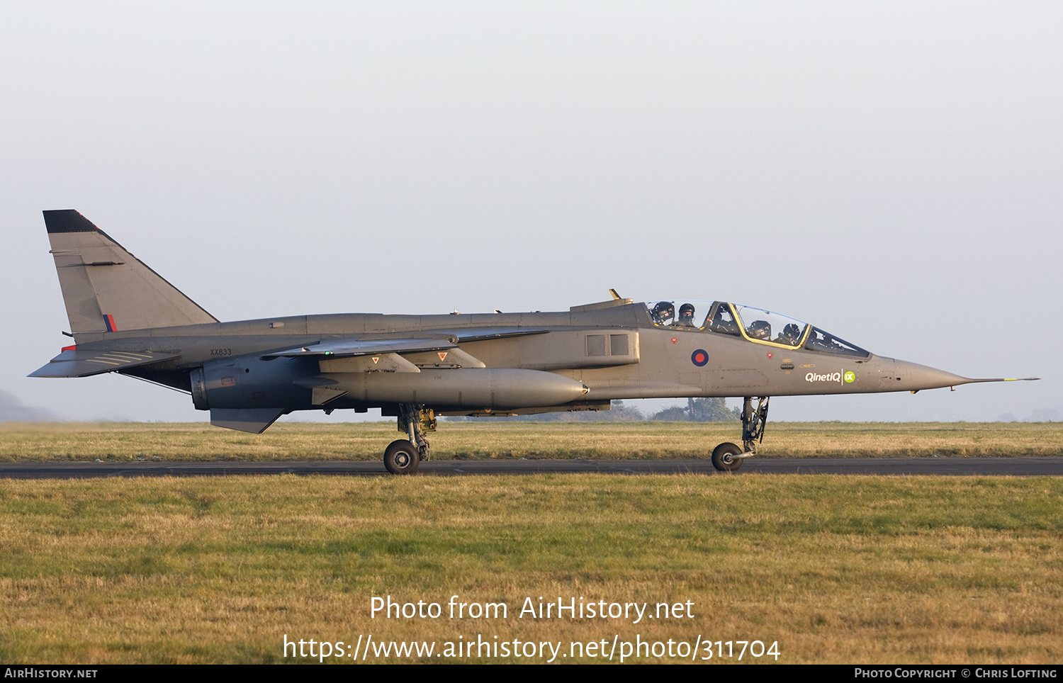 Aircraft Photo of XX833 | Sepecat Jaguar T2A | UK - Air Force | AirHistory.net #311704