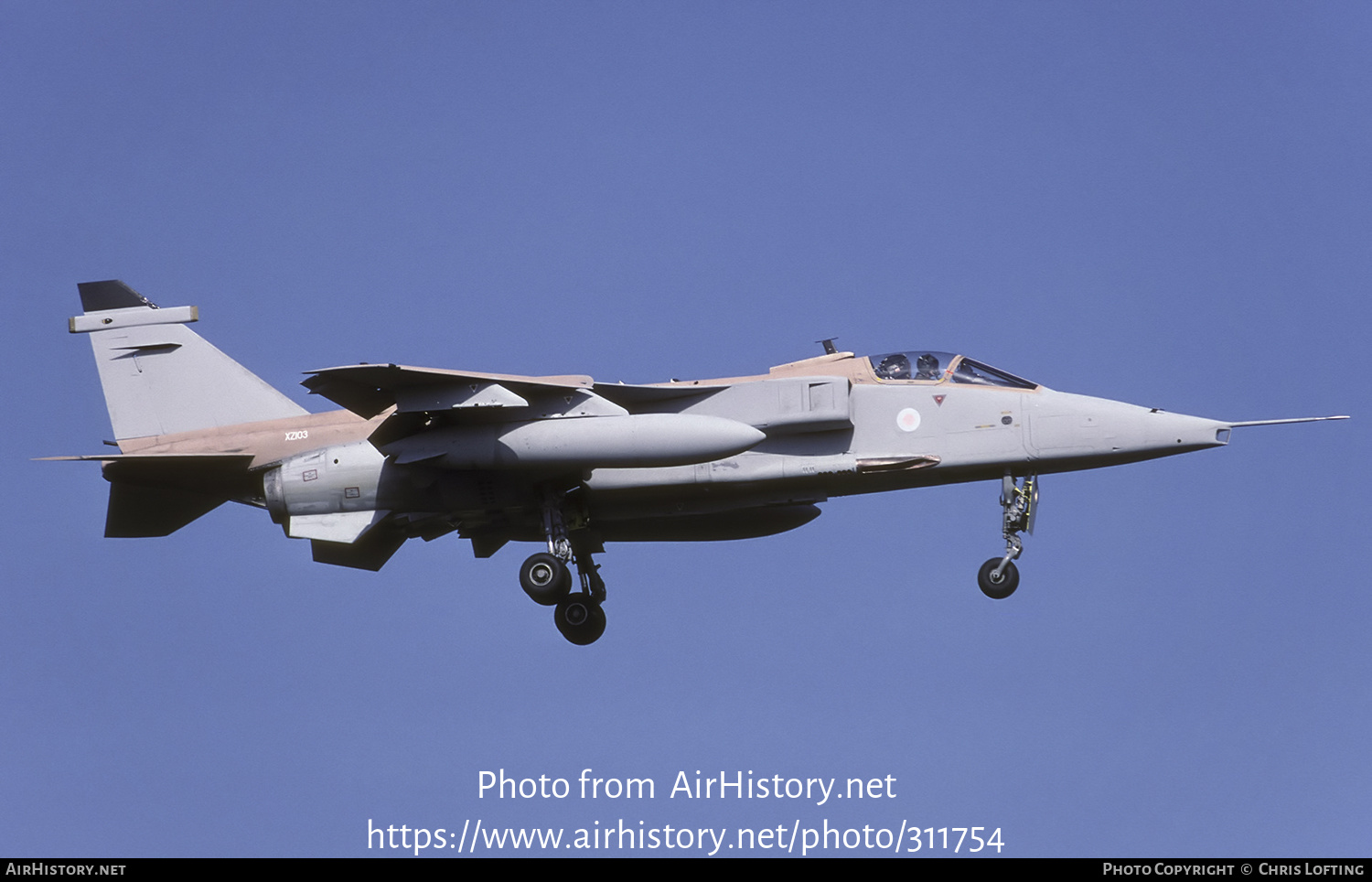 Aircraft Photo of XZ103 | Sepecat Jaguar GR3A | UK - Air Force | AirHistory.net #311754