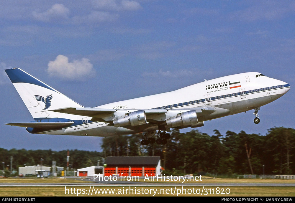 Aircraft Photo of EP-IAC | Boeing 747SP-86 | Iran Air | AirHistory.net #311820