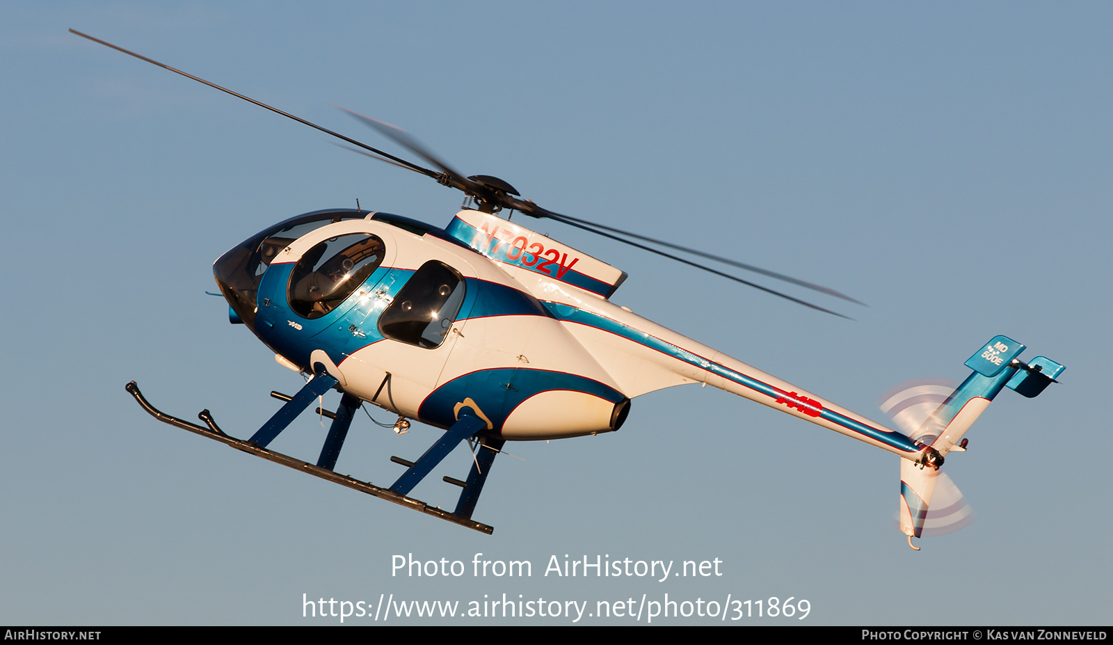 Aircraft Photo of N7032V | MD Helicopters MD-500E (369E) | MD Helicopters | AirHistory.net #311869